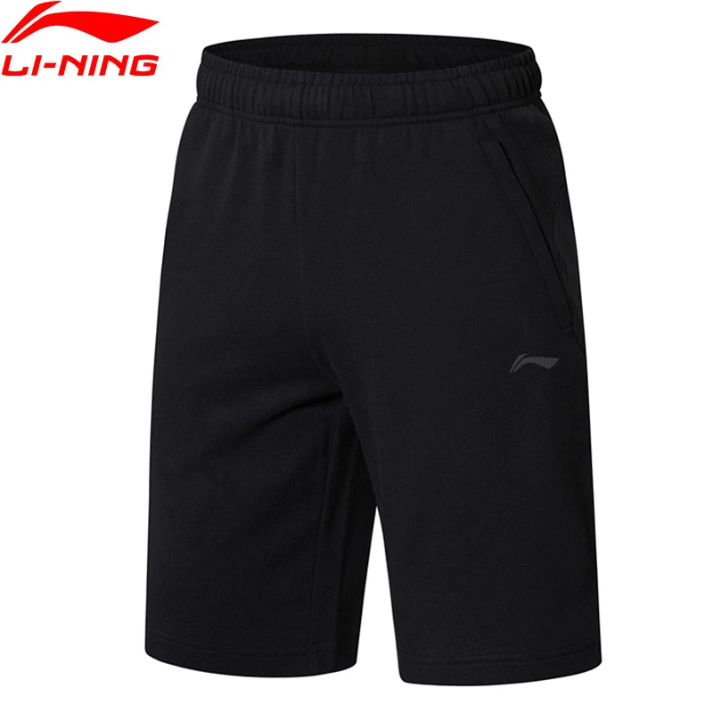 Li Ning мужские тренировочные шорты сетчатые дышащие хлопковые Полиэстеровые