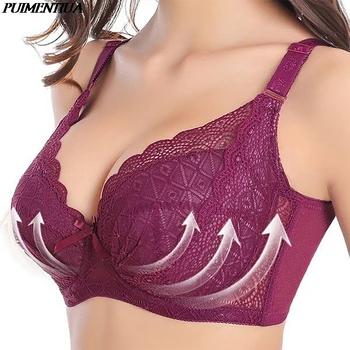 

2020 New Sexy Lace Women Bra Plus Size C D Big Size Bralette Ladies Ultrathin Pure Cotton Brassiere Women Underwear Dropship