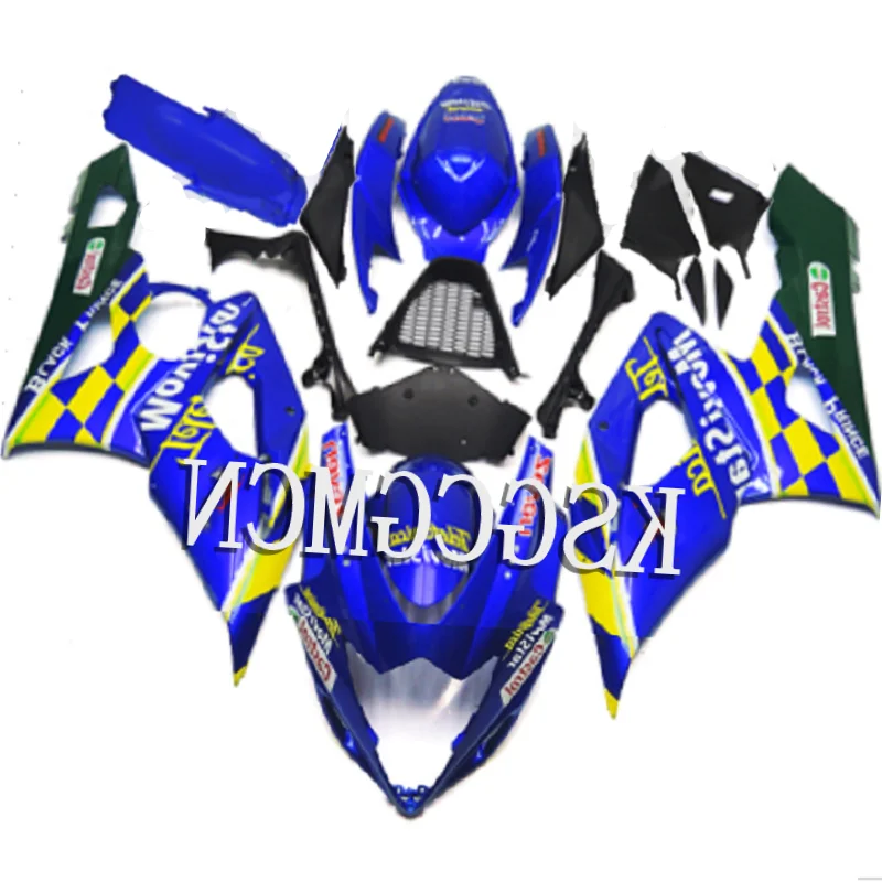 Синий черный для Suzuki GSXR1000 2005 2006 тело работа Мотоцикл Обтекатели GSXR1000 05 06 Наборы ABS пластик