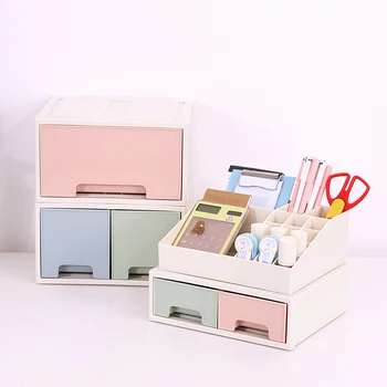 

Japanese-Style Plastic Drawer Cabinets Desktop Debris Storage Box Office Student Stationery Stationery Storage Box 1Pc