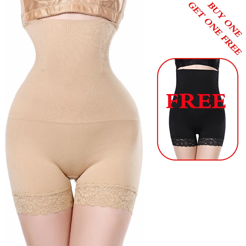 

Slimming Briefs 2 pieces tummy Shaper waist trainer butt lifter Women Control Girdle Panties Corrective Underwear Modeling Strap