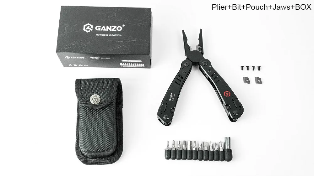 Ganzo G302B Вольфрам сменные лезвия резак складной EDC Многофункциональный инструмент для зачистки проводов щипцы комбинированные многофункциональные плоскогубцы - Цвет: G302B with box jaws