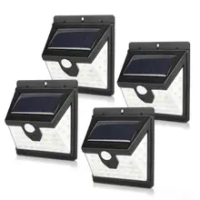 Уличный солнечный светильник с датчиком движения PIR, солнечный садовый светильник, энергосберегающий Уличный настенный светильник, солнечный светильник, Прямая поставка