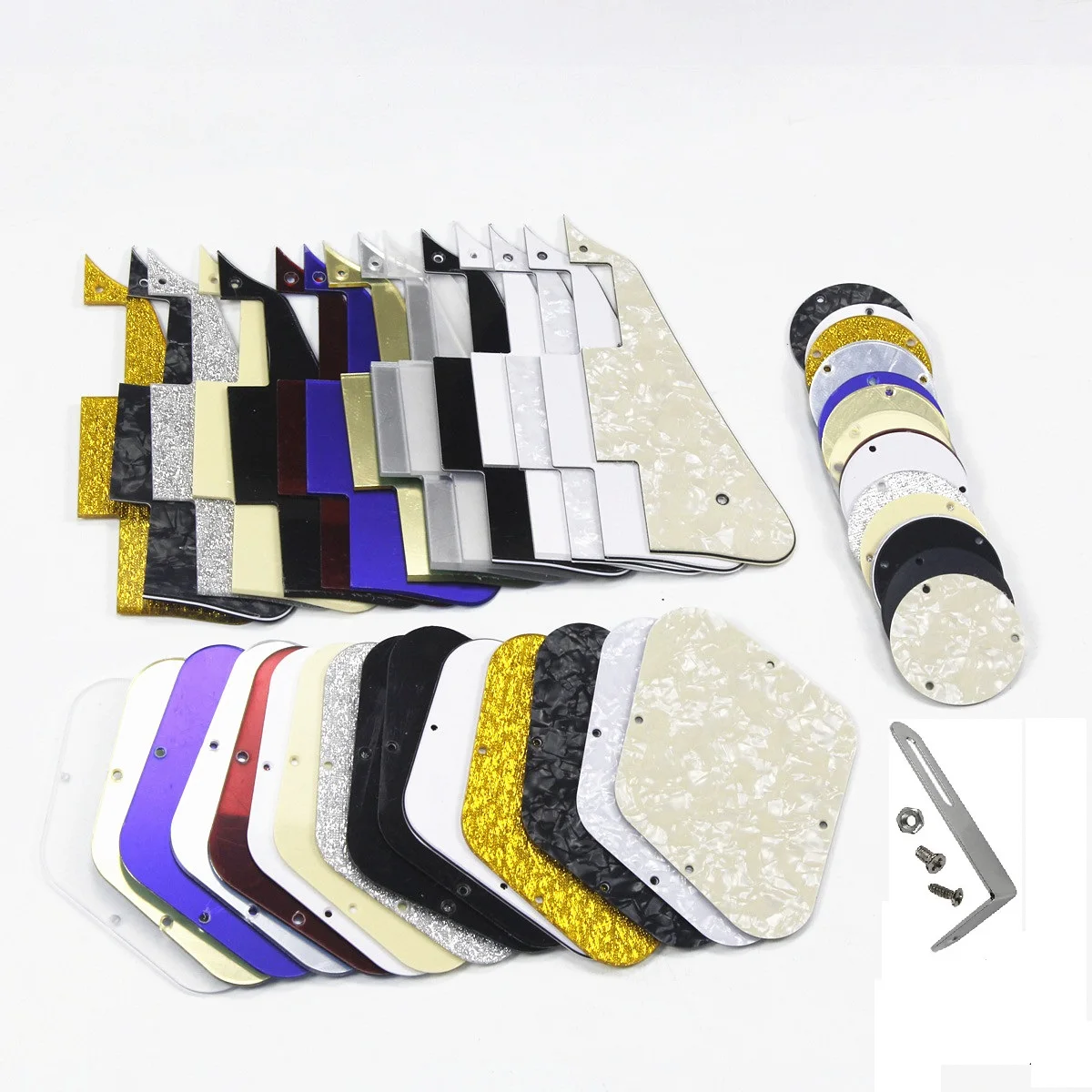 FLEOR Набор LP гитарный щиток для царапин и управления/переключатель Крышка полости