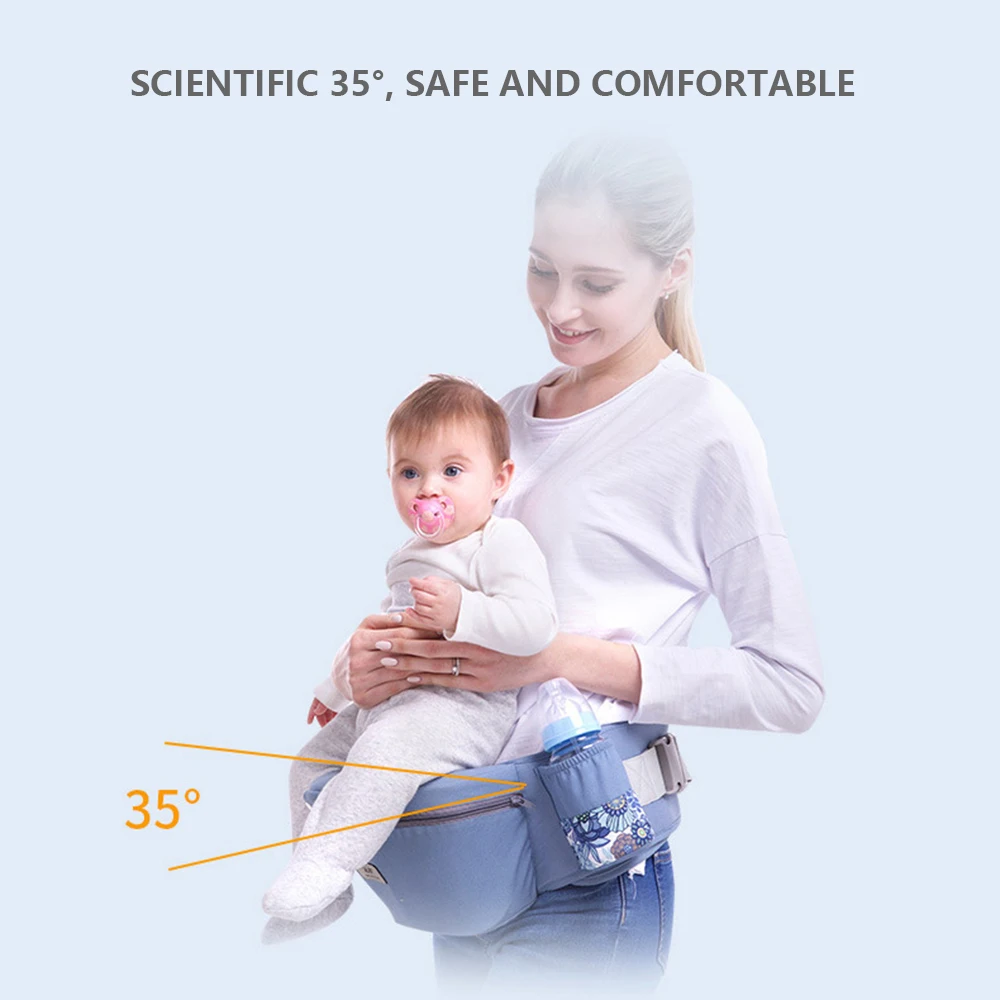 LOOYZKIT Infant Kangaroo Hipseat For Newborn Stools Baby Carrier Front Facing Baby Carrier Comfortable Sling Backpack Pouch Wrap