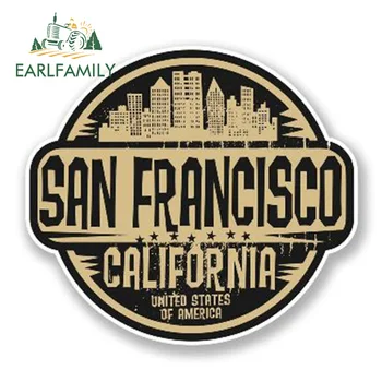 

EARLFAMILY 13cm x 10cm Car Styling San Francisco USA California Vinyl Decal Car Sticker Waterproof Bumper Windows Accessories