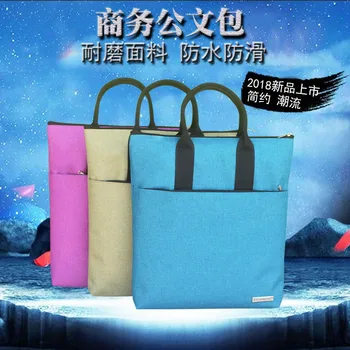 

Business Hand Men's WOMEN'S Briefcase File Holder A4 Oxford Cloth Briefcase Meeting Office File Bag