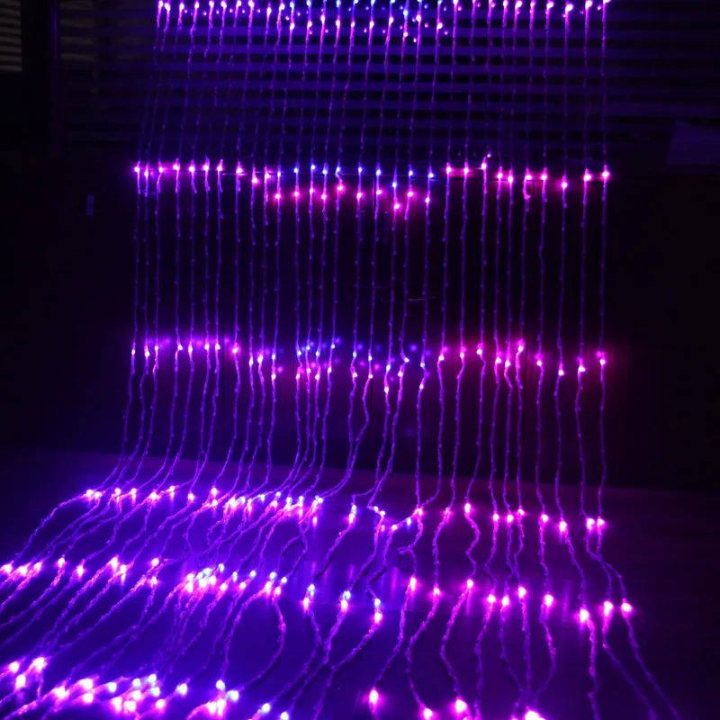 

Spring Festival Decoration Water Falls Lighting Chain Courtyard Decoration LED Colored Lamp Room Decorative Stars Light a Genera