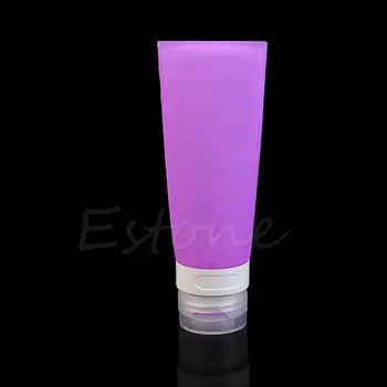 

Путешествия силикон Упаковка БутылкаЛосьон Ванна Шампунь пробирка38ML/60ML/ 80ML LX9C
