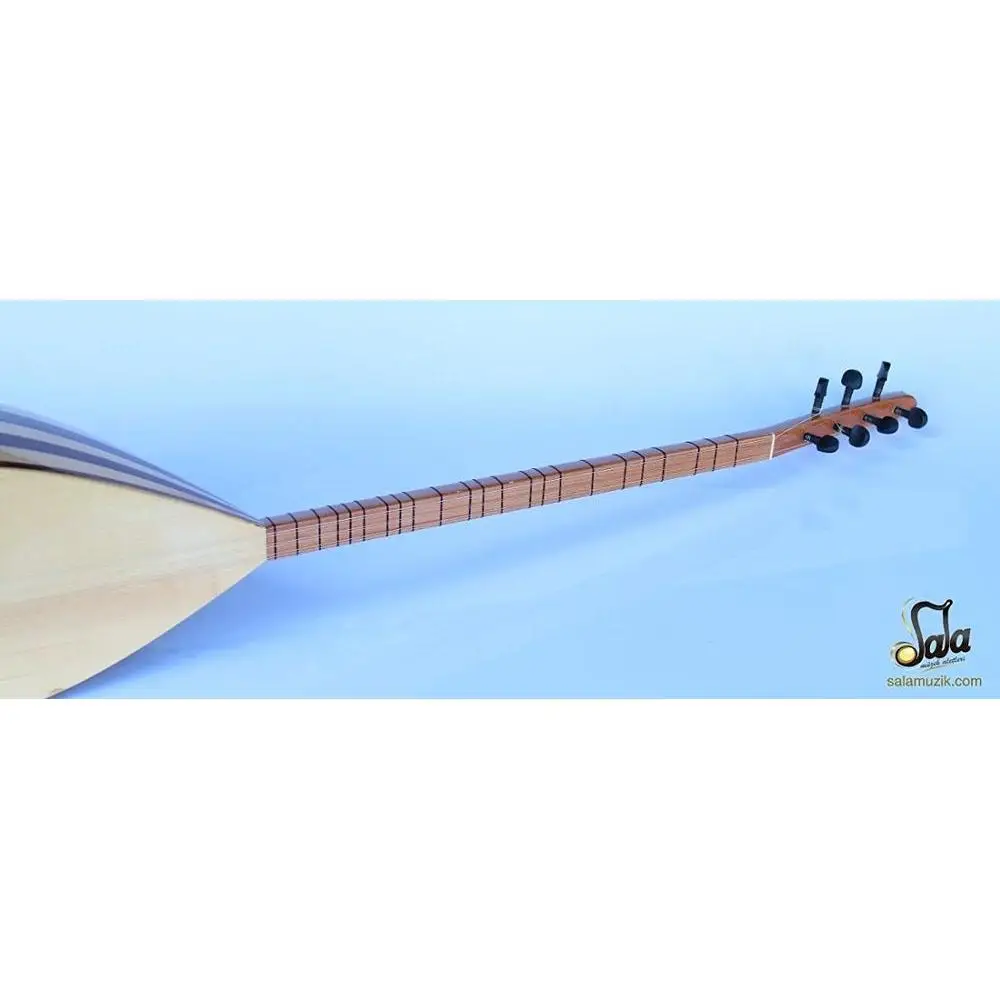 Turkish Handmade Short Long Neck Baglama Saz Instrument Chestnut Spruce