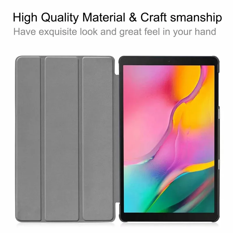Чехол для Samsung Galaxy Tab A 10 1 дюйма 2019 Магнитный смарт чехол фотография + пленка