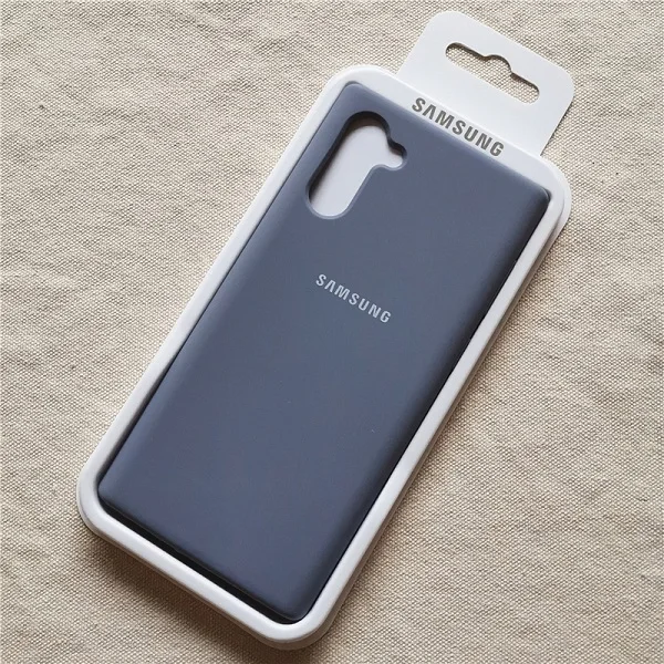 Чехол для samsung Galaxy Note 10 Plus, чехол Ofiice Silky Solf-touch, жидкий силиконовый чехол для Note 10 10+ Pro Plus с коробкой - Цвет: Grey