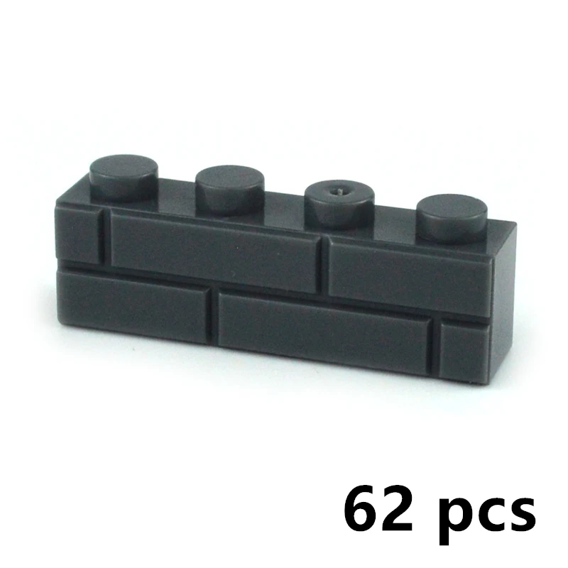 Military MOC Parts Building Blocks Thick Wall Classic Bricks City Accessories Sandbags Stairs Ladders DIY Fence 98283 15533 6020 9