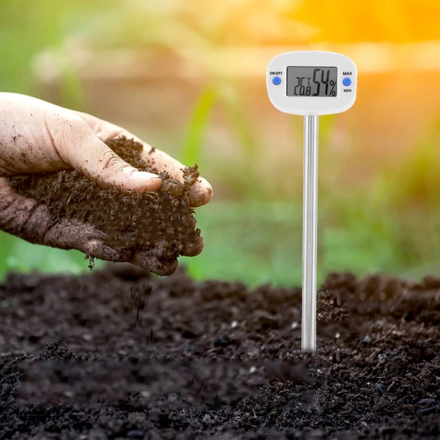 Digital Plant Thermometer, Soil Moisture Meter