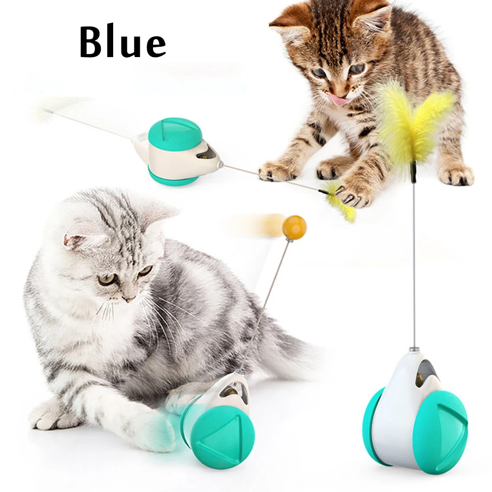 

Pet Cat Toys With Wheels Recharge Cat TeaserToy Irregular Rotating Mode Funny Not Boring Cat Balls Smart Interactive Cat Toy