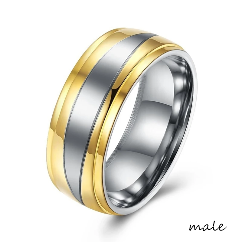 Stainless Steel Wedding Rings for Lovers 