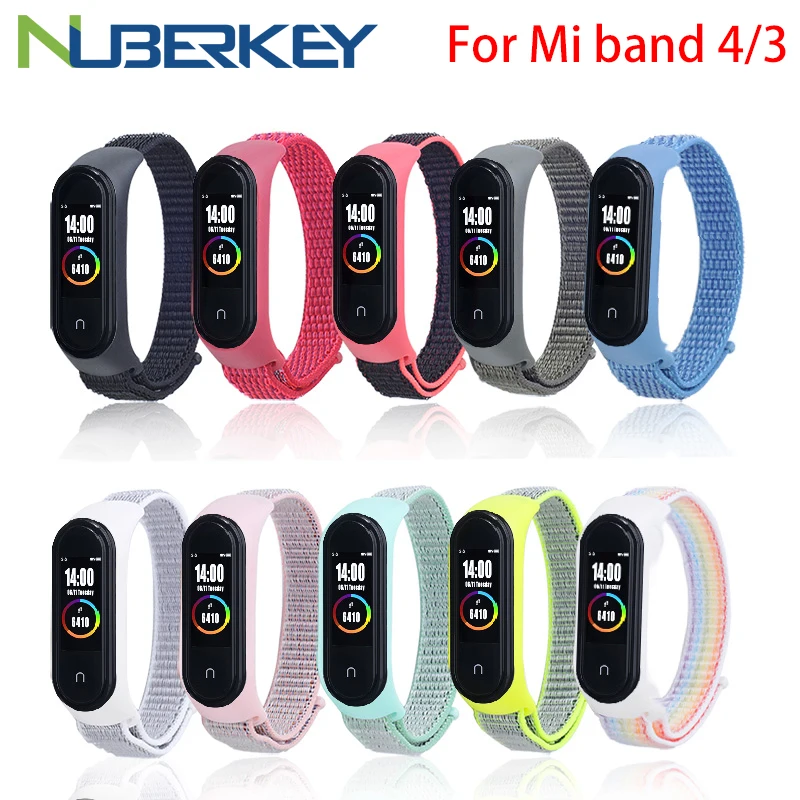 Браслет mi Band 4, мягкий нейлоновый ремешок для Xiaomi mi, ремешок для браслета 4/3, ремешок для браслета mi Band 4 3, сменные смарт-Аксессуары