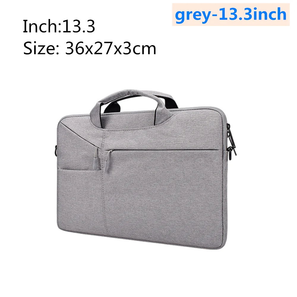 grey-13.3inch Водонепроницаемая Портативная сумка для ноутбука, защитный чехол 13,3, 14,1, 15,4, 15,6 дюймов, сумка Macbook Pro 15,6 Для Apple liner, фетровый короткий чехол - Цвет: grey-13.3inch