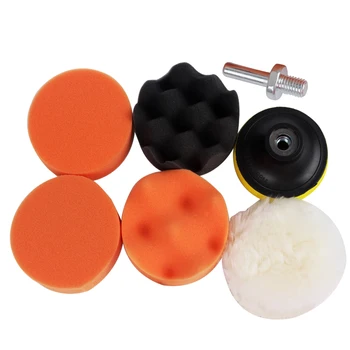 

LEEPEE M10 Thread Drill Sponge 7pcs/set Car Polishing Auto Polisher Set Buffing Pad