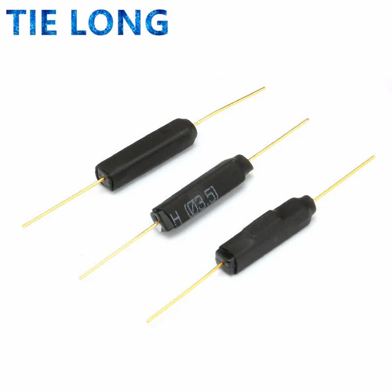 QitinDasen 20Pcs Premium GPS-14A Plastica Interruttore Reed, 2.5X14mm Interruttore Reed Magnetico, Contatto Reed Normalmente Aperto (N/O) Interruttore a Induzione Magnetica