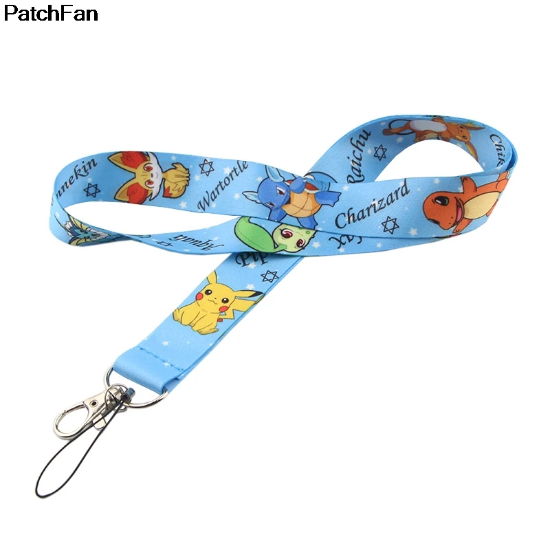 A2391 Patchfan мультяшный Покемон лента для беджей для безопасности, защиты для мобильного телефона USB держатель удостоверения личности ключ