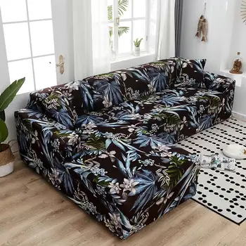 

Floral Sofa Covers for Living Room Funda Sofa Chaise Lounge Stretch Slipcovers Sectional Elastic Stretch Sofa L Shape Sofa