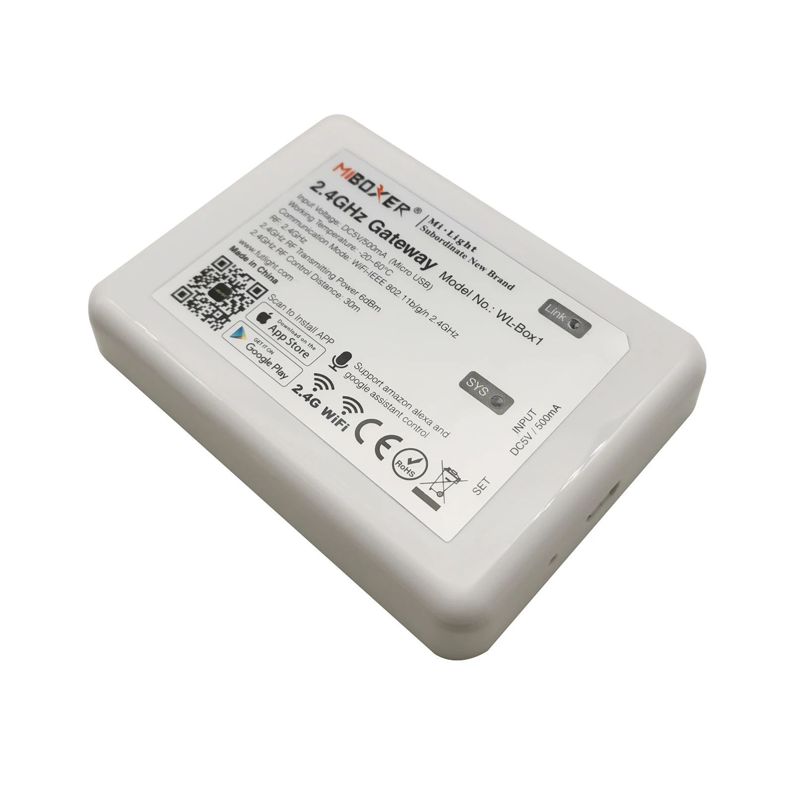 Управление Mi.light Wifi iBox ler DC5V Совместимость с системой IOS/Andriod беспроводное