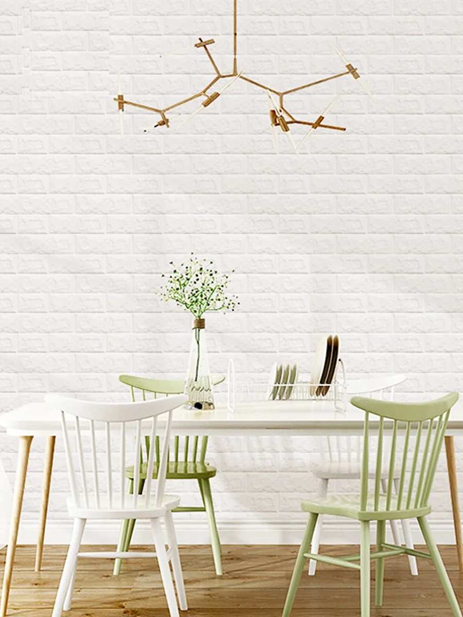 

3d wall stickers three-dimensional wall bricks living room bedroom wall skirt brick pattern wallpaper background wall waterproof