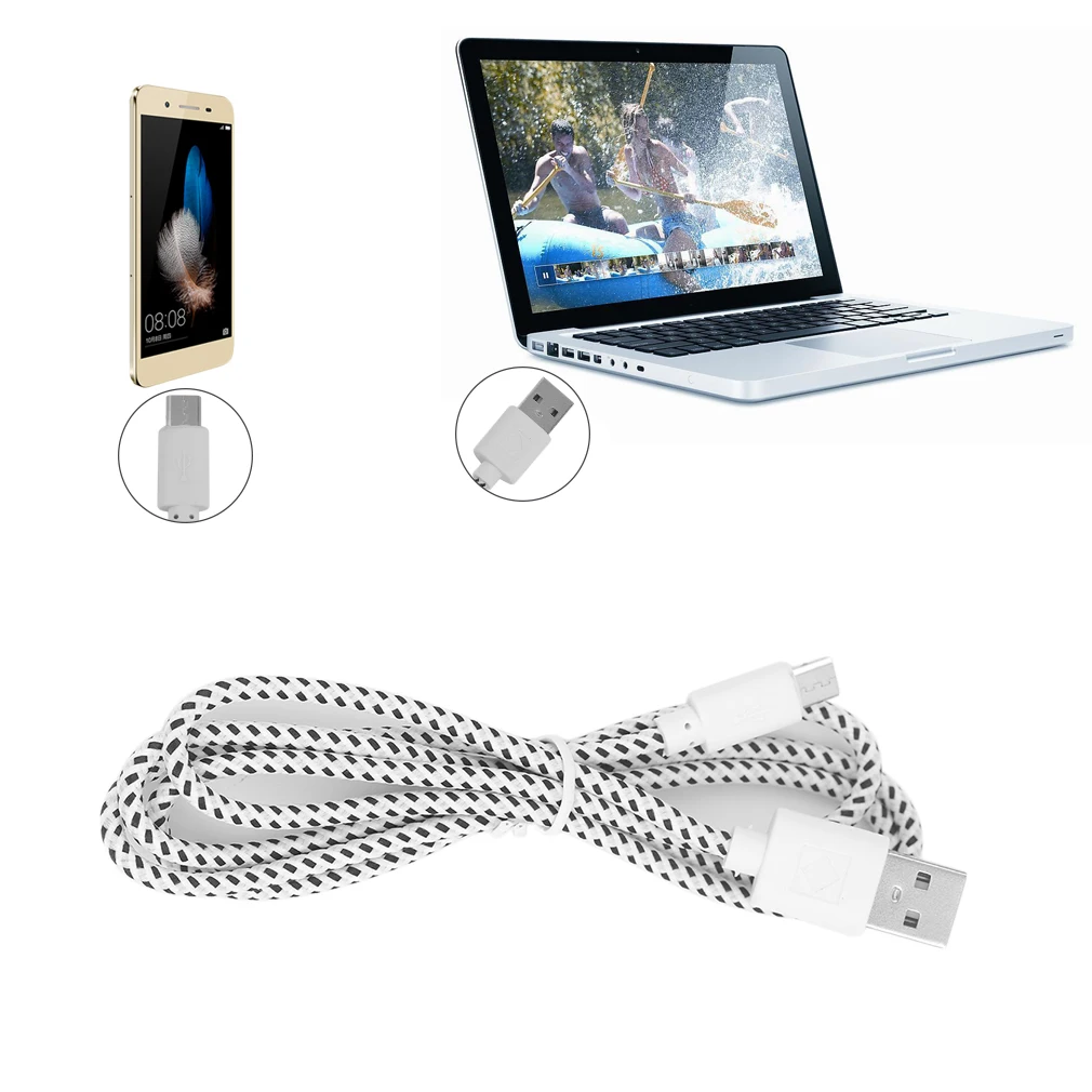 Micro USB Cable 1m 2m 3m Fast Charging Nylon USB Sync Data Mobile Phone Android Adapter Charger Cable for Samsung Cable