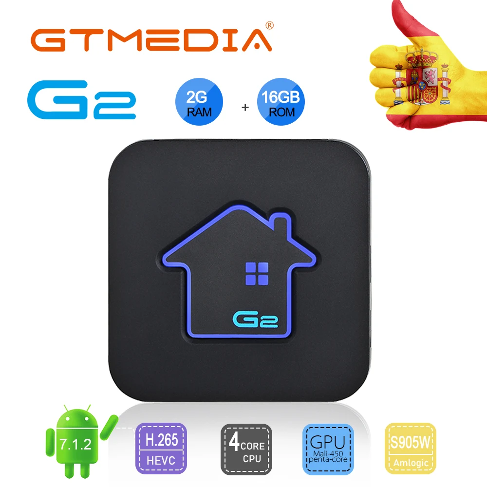  G2 Smart TV Box with 1 Year IPTV Subscription Code 4K Full HD 3D Media Player Europe IPTV PK Androi - 4000293023143