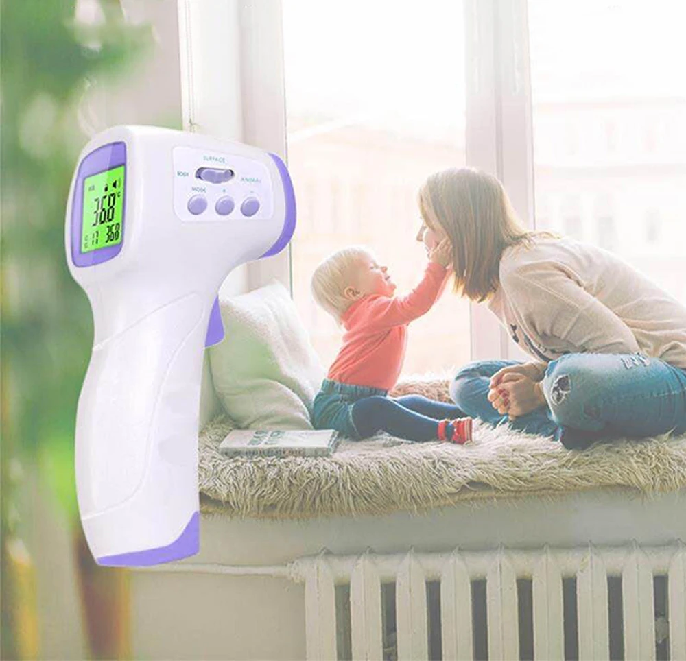 

Baby Thermometer Infrared Digital LCD Body Measurement Forehead Ear Non-Contact Adult Body Fever Children Electronic Thermometer