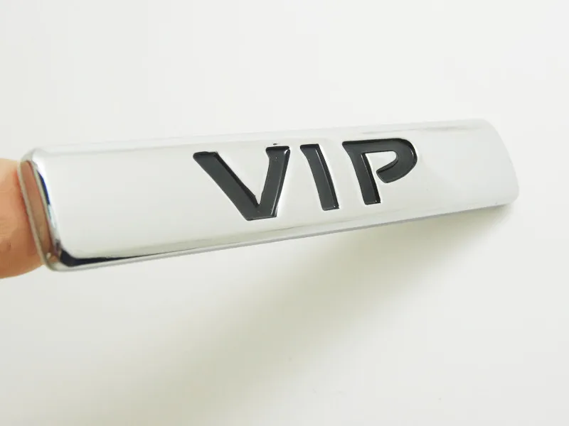 Металлический автомобильный VIP-наклейка на бампер подходит для Toyota Honda New Teana Duke VIP товарный знак автомобильный брелок с логотипом, хвост тег боковая этикетка