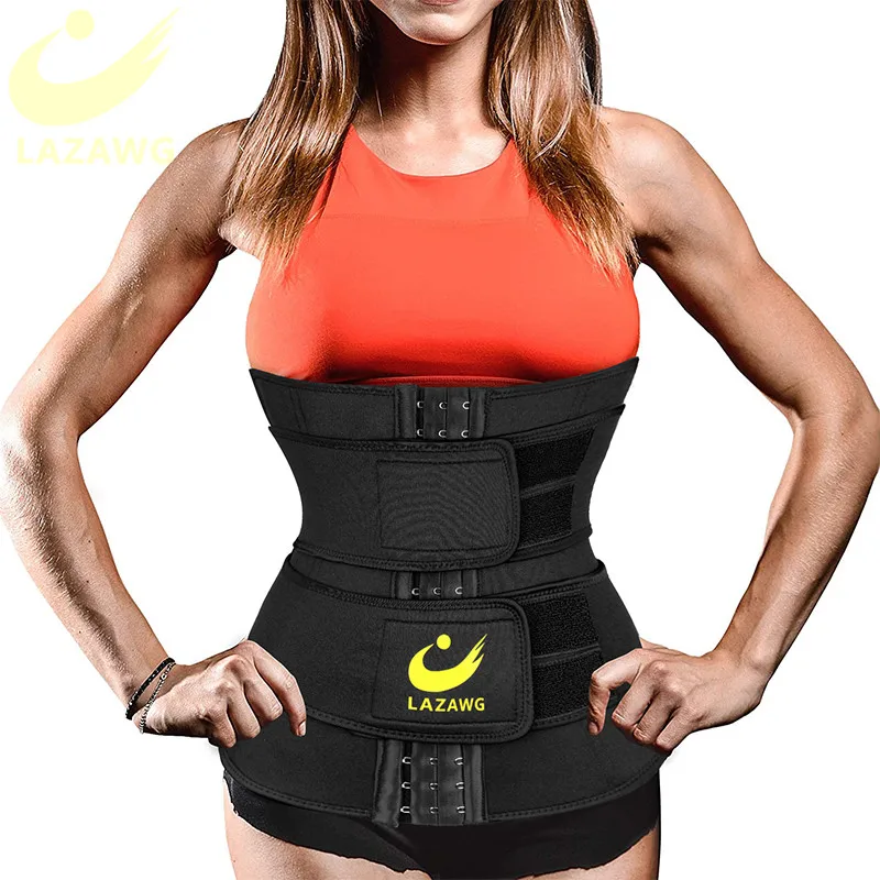 LAZAWG двойной тренировочный пояс для сильный Управление формирователь тела Для