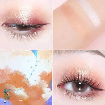 

NewDouble-layer Highlighter Shadow Makeup Face Bronzer High Gloss Shimmer Powder Makeup Cosmetic High-gloss Powder