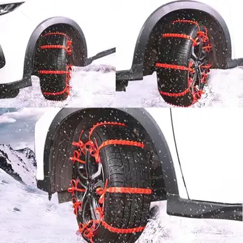 

Universal Anti-Slip Design Winter SUV Car Plastic Winter Tyres Wheels Snow Chains Durable Snow Chains Useful Tools Car-Styling