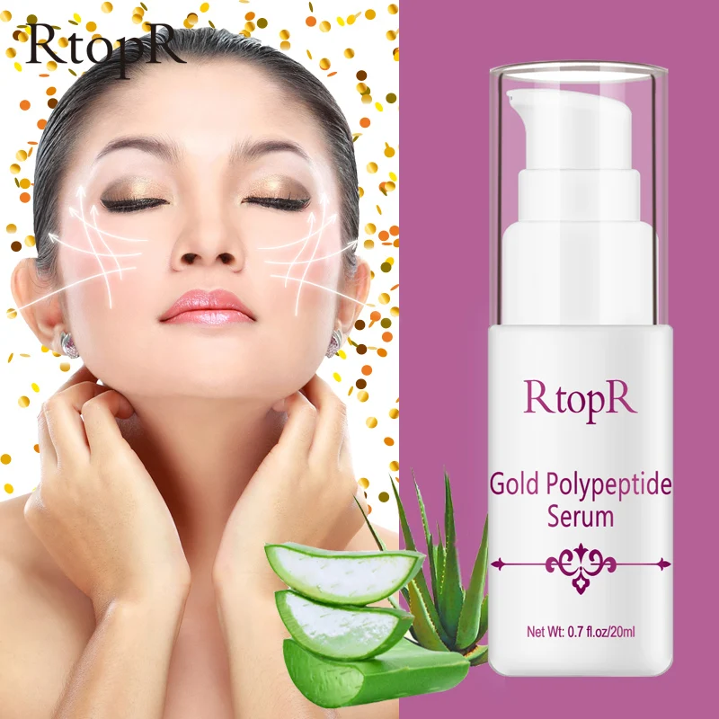 

Gold Polypeptide Serum Argireline Repair Skin Anti-aging Hyaluronic Acid Whitening Skin Care Essence Face Care Anti Wrinkle
