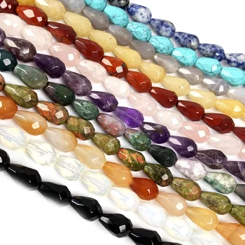 

Natural Stone Water drop shape Beading crystal Semifinished Loose beads For jewelry making DIY Necklace Bracelet Accessories