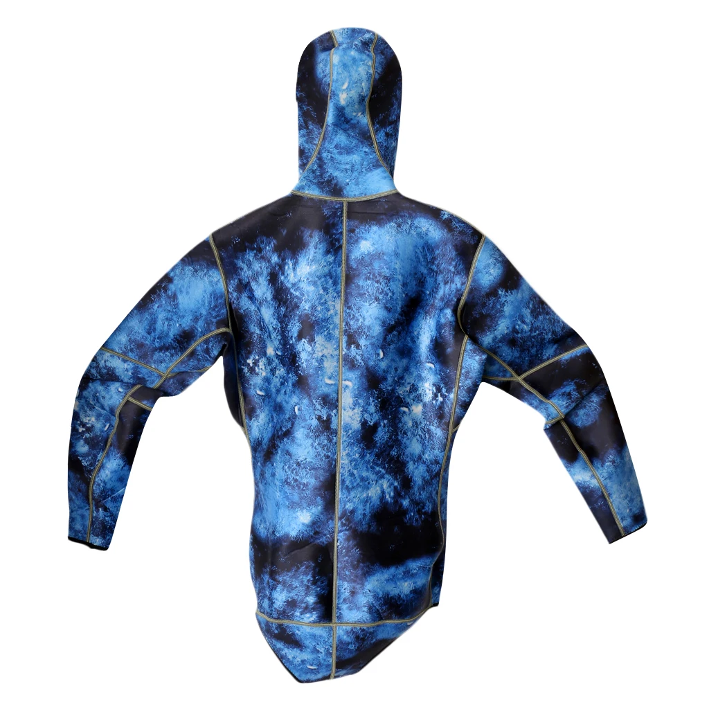 Mens Camo 3mm Neoprene Two-Piece Wetsuits Scuba Dive Surf Spearfishing Water Sports Wetsuit 