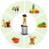 Mini 350W Fruit Vegetable Serve Juice Extractor Smoothie Blender Food Processor Vegetable Fruits Blender With 2 Cups 4