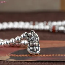 S925 серебро DIY стиль ремесла для женщин много 108 браслет из бисера поп темперамент личности новое ожерелье