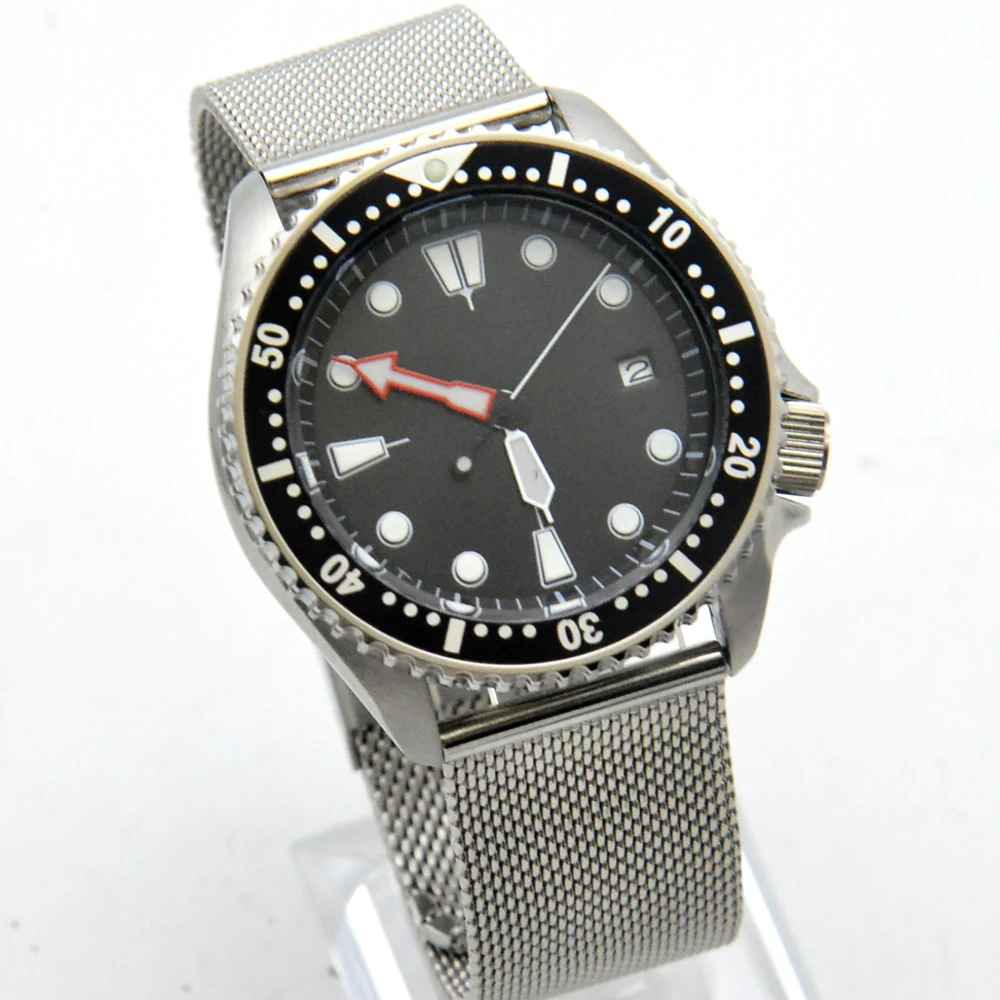 Sterile dial SK007 diving mechanical watch men's automatic mechanical movement 4 o'clock adjustment head