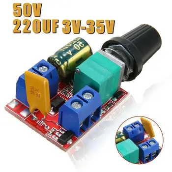 

DC Motor Speed Controller 3~35V 12V 24V PWM DC Motor Controller Speed LED Fan Switch Adjustable Dimmer 5A P9X6