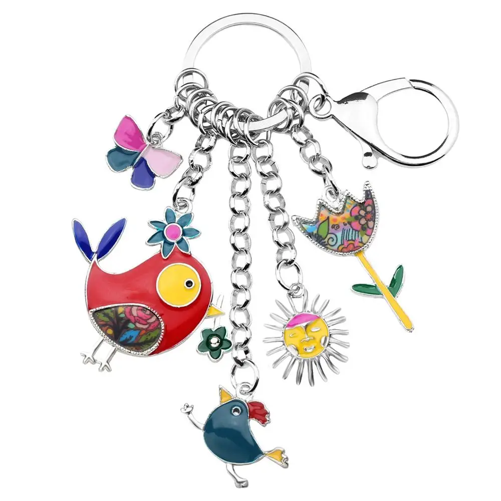 

Kanima 2015 Newest Fish Chicken Marvel Alloy Key Chain For Keys Women Girl Decorative Keychain Charm Pendant Jewelry Aceessories