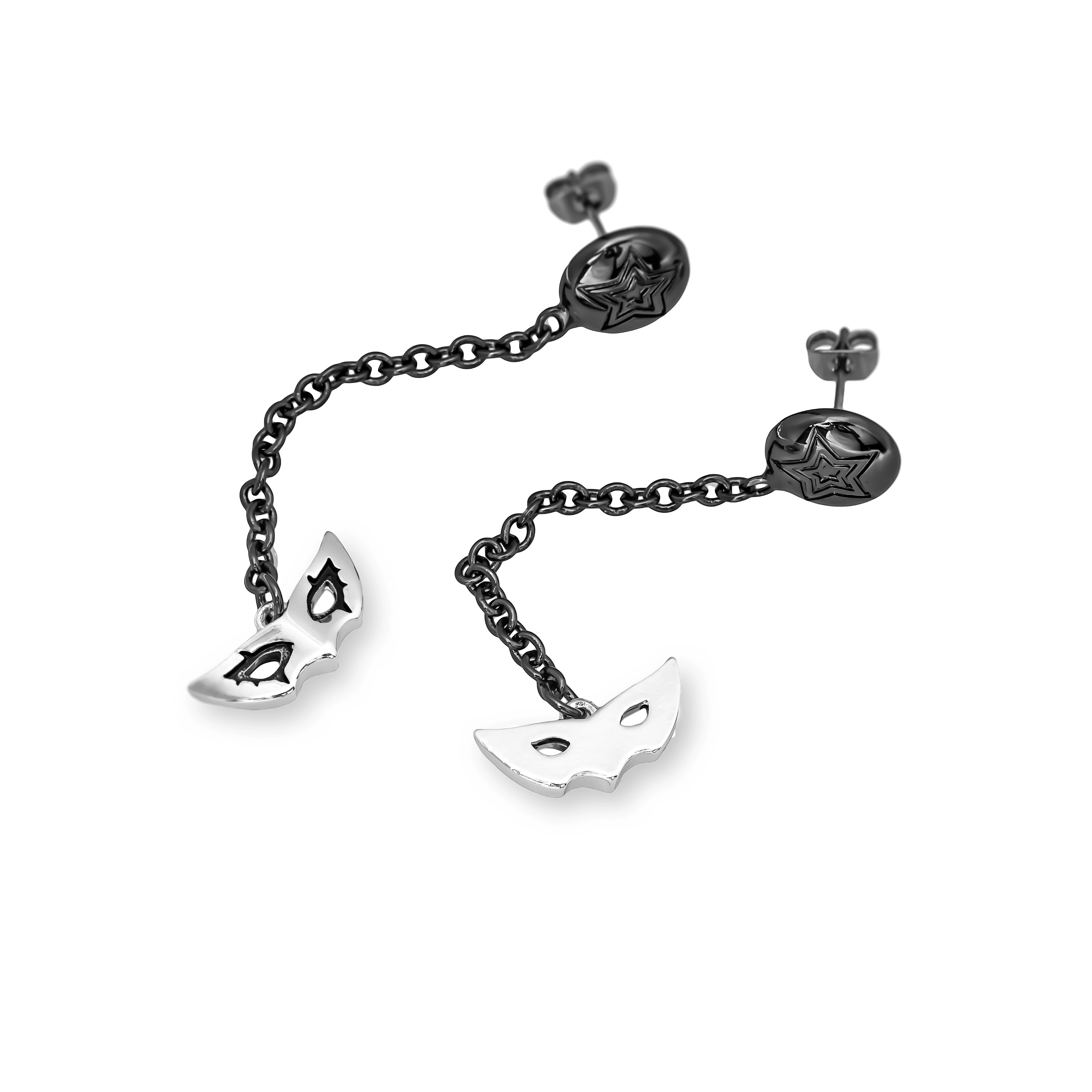 COSLIVE 2 шт. маска для глаз Джокер Ушные Шпильки Косплей серьги костюм реквизит