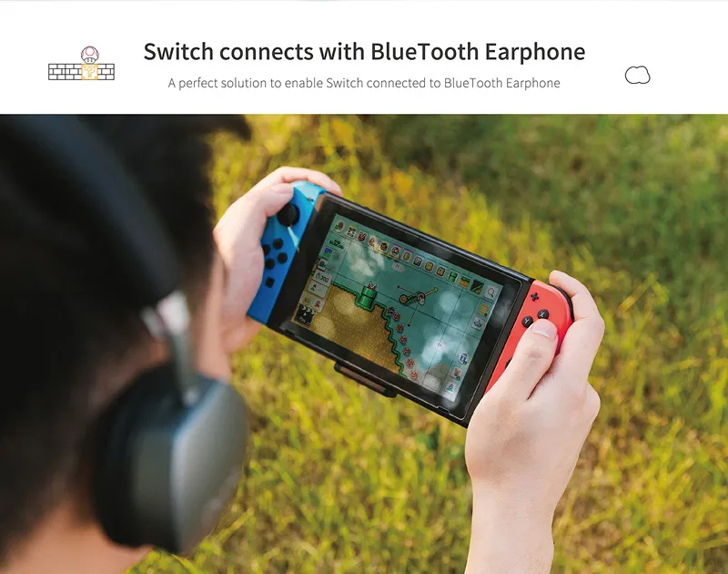 GuliKit NS07 тип-c беспроводной Bluetooth аудио USB передатчик адаптер приемопередатчик для nintendo Switch(Lite)/PS4/PC