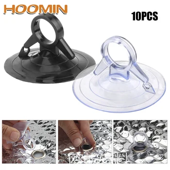 

HOOMIN PVC Material Car Sunshade Suction Cup 45mm Diameter Strong pull ring dovetail suction cup Automotive Interior 10 PCS
