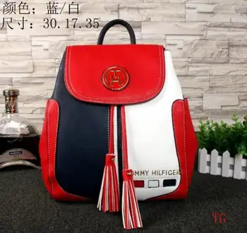 

Luxury Brand TOMMY- HILFIGER- Women Backpack Female School Bag Simple Ladies Shoulder Bags for Girls Mochila TM19