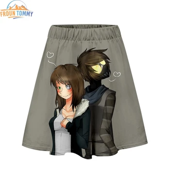 

2019 New style creepypasta 3D Print Clothes Casual skirt Women summer sexy comfortable skirt tops Cool Ladies Hot sales skirts