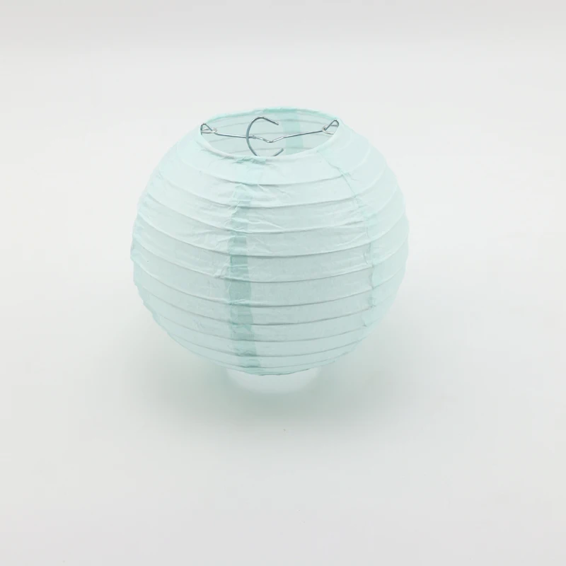 light blue 30 шт смешанный размер китайское круглое бумажный фонарь s для свадебной вечеринки навесные украшения для дома лампы Круглый Свадебный бумажный фонарь праздник - Цвет: light blue