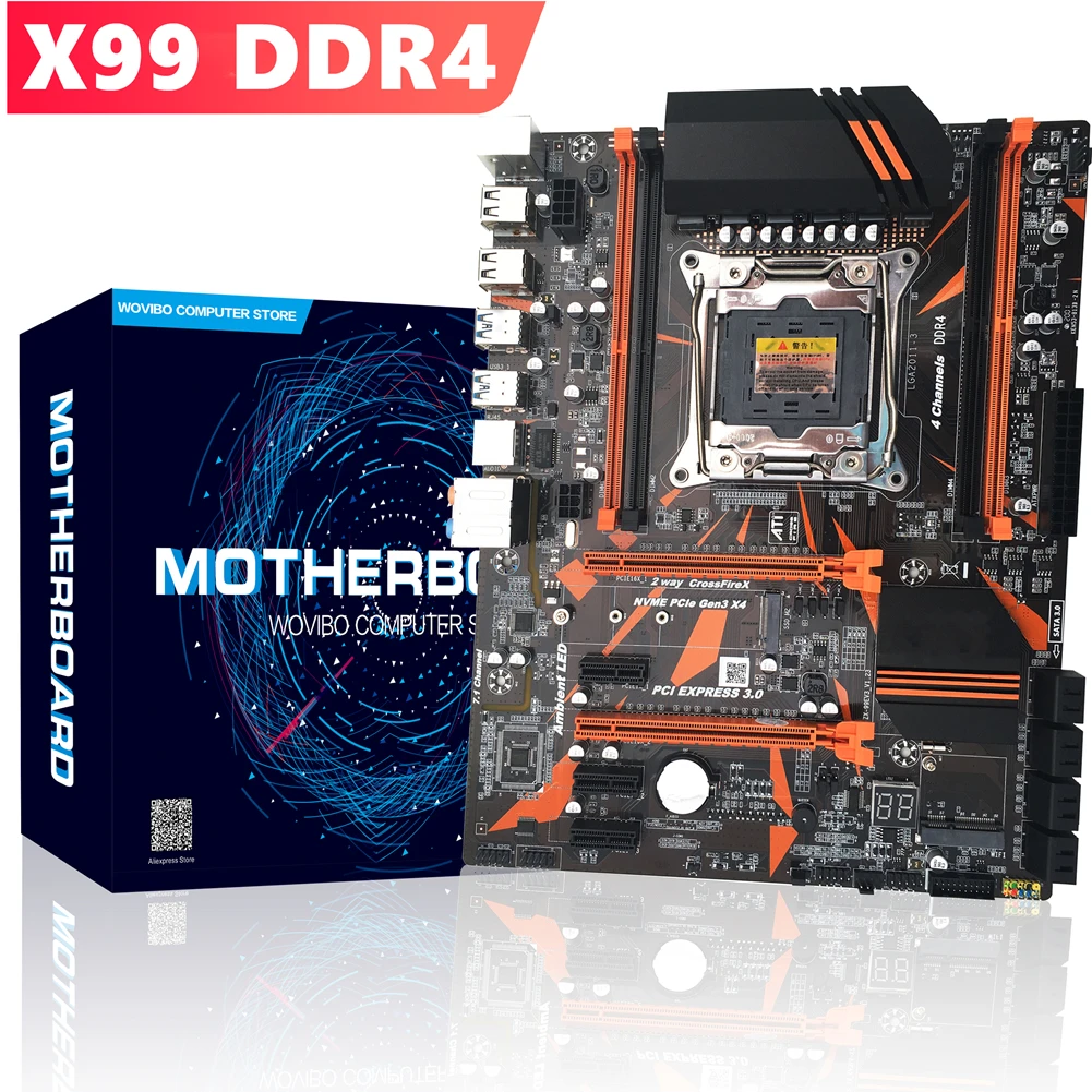 LGA 2011 V3 материнская плата X99 REG ECC SATA 3,0 с M.2 SSD четырехканальная Память DDR4 64G 2011 3 материнская плата LGA2011 3 для I7 Xeon E5|Материнские платы|   | АлиЭкспресс